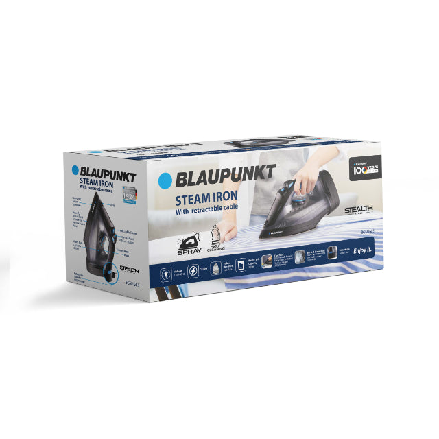 Blaupunkt Steam Iron w/Retractable Cord BGSI1605 Blaupunkt Steam Iron w/Retractable Cord BGSI1605
